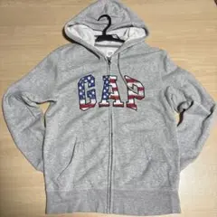 ろ*様 GAP アメリカ国旗デザイン ジップアップパーカー XXS