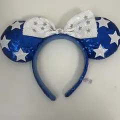 東京ディズニーリゾート ミニーマウス スパンコール カチューシャ ブルー 星