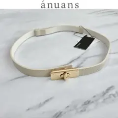 新品未使用 人気完売品 anuans アニュアンス ロック式ベルト エクリュ 2026年最新】anuans レディース ベルトの人気アイテム - メルカリ