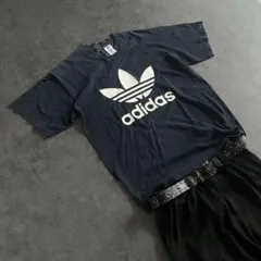 adidas 90s USA製 前後両面ビッグロゴ Tシャツ 常田大輝着用 - メルカリ