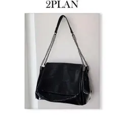 【2plan】Big Chain Tote Bag