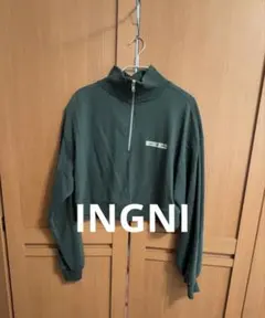 ダークグリーン クロップドスウェット Mサイズ