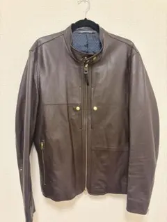 Paul Smith ラムレザージャケット 羊革 裏地デザイン 日本正規 3L