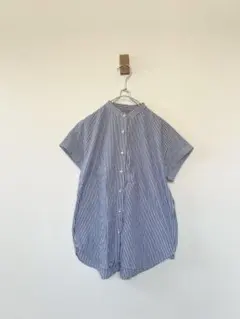 ma couleur マクルール 日本製 ストライプブラウス ノースリーブ 美品 