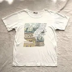 ダックス DAKS Tシャツ 白 M 綿 100 プリント 刺繍 トップスのサムネイル