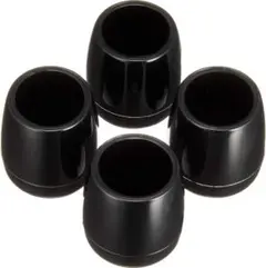 ハイロジック パイプ脚キャップ21mm丸 A-105 黒