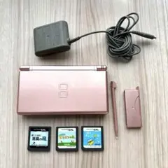 Nintendo DS Lite ピンク 本体 充電アダプター付き