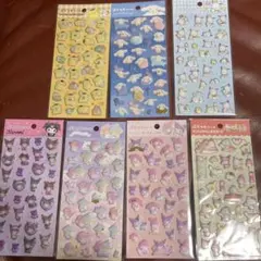 【正規品】 サンリオ キャラクターズ ぷくっとシール 7枚セット