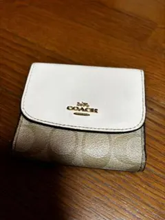 SNAP 2つ折り財布 COACH コーチ 新品 - COACH ホワイト 二つ折り財布 Coach WALLET 白の ホワイト 小物
