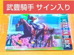 競馬　サラブレッドホースコレクション キタサンブラック 武豊 騎手サイン入り サラブレッドホースコレクション 第2R キタサンブラック箔押しサイン