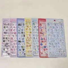 【正規品】ボンボンドロップシール サンリオ 文字 セミコンプ ７枚セット