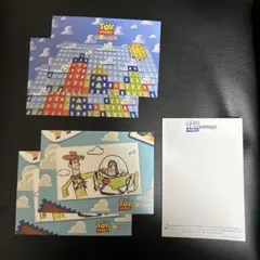 トイ・ストーリー ポストカード、メモ帳　セット