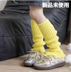 【りぼん様専用】冷え対策　子供用 可愛い レッグウォーマー ダンス　イエロー