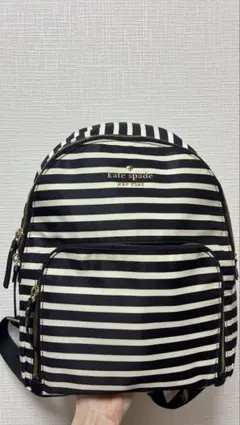 kate spade ストライプリュック
