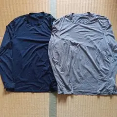 パタゴニア　ベースレイヤー　ネイビー　グレーのサムネイル