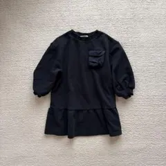 H&M キッズ スウェットワンピース ネイビー 100