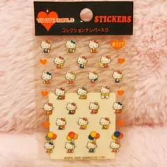 希少レア　ハローキティ　コレクションナンバー　シール　vivitex 2002