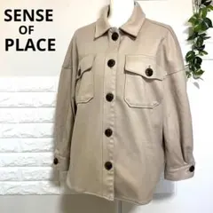 センスオブプレイス バイ アーバンリサーチ 厚手 レディース シャツ ジャケット