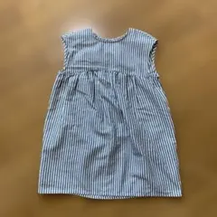 ストライプ柄ノースリーブワンピース 130サイズ