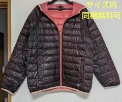 KISSMARK 軽量ダウンジャケット Oサイズ ブラック/ピンク