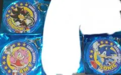 ソニックザヘッジホッグ ソニック シャドウ シルバー 箔押し缶バッジ
