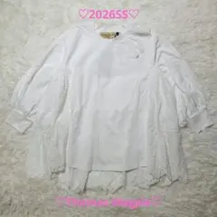 ♡2026S♡Thomas Magpie♡コットンレース プルオーバー ホワイト