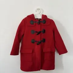 【100cm】babyGap 赤ダッフルコート フード付き