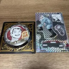 ハイキュー　北信介 誕生日　バースデイ　缶バッジ　名場面ジオラマフィギュア