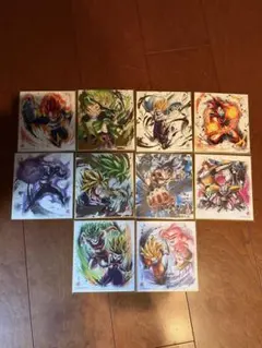 【新品未開封+レア複数あり】ドラゴンボール箔押し色紙10枚セット
