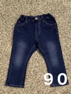 新品　BREEZE 裏起毛　デニム　パンツ　90cm