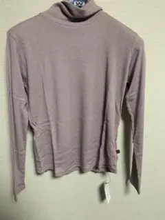 カワイオカダ タートルネック　プルオーバー　L-LL パープル　新品