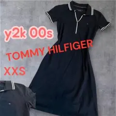 y2k 00s TOMMY HILFIGER ポロワンピース　XXS ネイビーのサムネイル