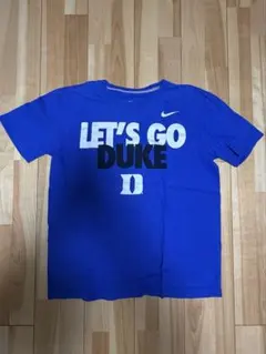 NIKE DUKE カレッジロゴ Tシャツ ブルー M