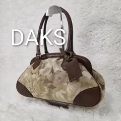 ✨美品✨DAKS カモフラージュ柄 レザー ハンドバッグのサムネイル