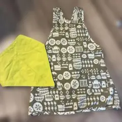 キッズエプロンセット　三角巾①
