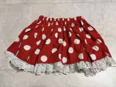 赤い水玉模様のスカート ミニーちゃん