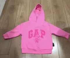 新品未使用　GAP ピンク フード付きトレーナー 80cm