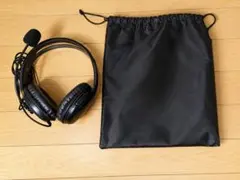 ELECOM 有線ヘッドセット 本体 収納袋付きのサムネイル