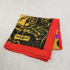 美品 Louis Feraud ルイフェロー 大判スカーフ 総柄