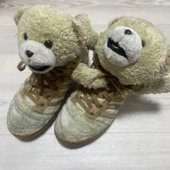 adidas ジェレミースコット　カモフラ クマ　迷彩　テディベア　カモベア adidas x JEREMY SCOTT カモフラ ベア くま - メルカリ