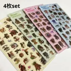 B イタリアンブレインロット　3D ぷくぷくシール　4枚セット