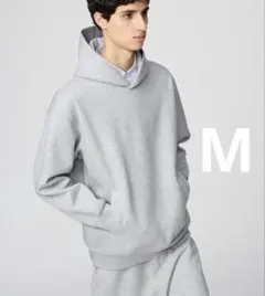 UNIQLO C スウェットオーバーサイズプルパーカ グレー　M