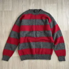 ウール　セーター　ニット　ボーダー