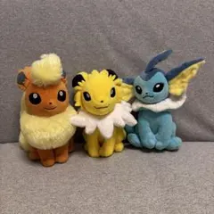 ポケモン ぬいぐるみブースター•シャワーズ・サンダースセット