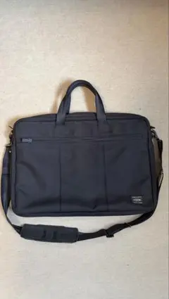 美品 PORTER TENSION 2WAY ブリーフケース 吉田カバン 黒