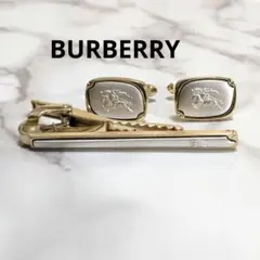 Burberry　ネクタイピン　カフス　ホースロゴ　シルバー　ゴールド　セット