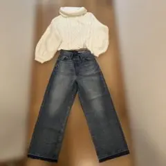 AMERICAN HOLICワイドデニム&ニット