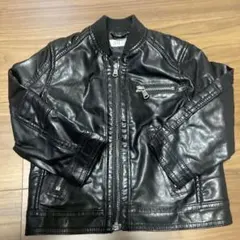 H&M 黒 合成皮革 ジャケット EUR 92