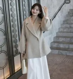 ORGUEオルグ Melton pearl jacket coat♡ - メルカリ