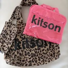 値下げ！kitson トートバッグ ヒョウ柄 ポーチ付きのサムネイル